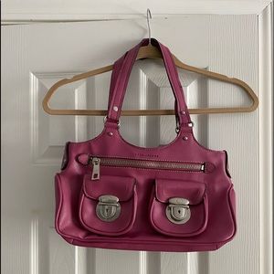Marc Jacobs, hot pink double latch bag